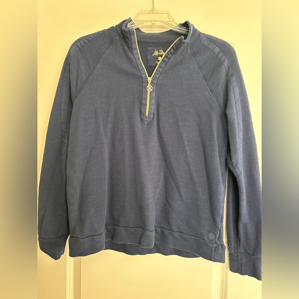 Lilly Pulitzer Navy Pullover Half-Zip